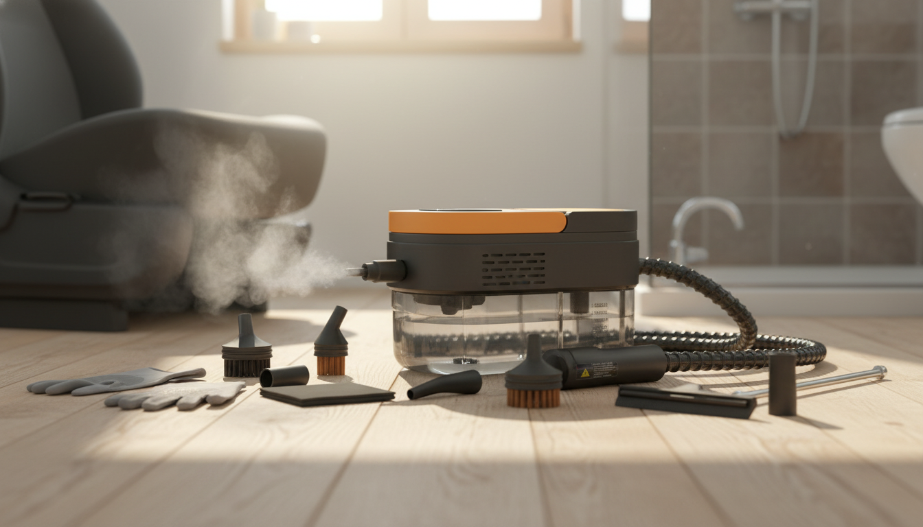 3-Level Handheld Steam Cleaner: 11 Tools for Home & Car