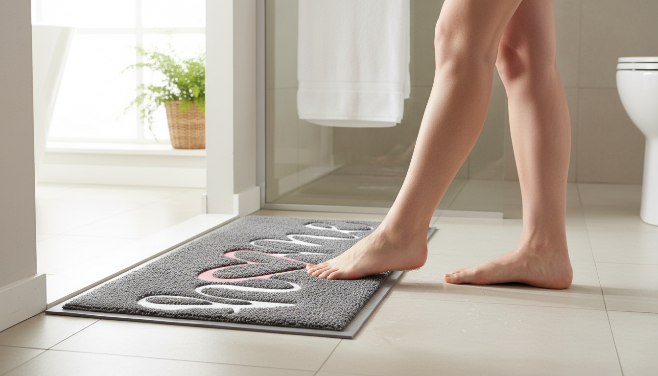 UltraSoft Non-Slip Bath & Door Mat: Absorbent, Washable