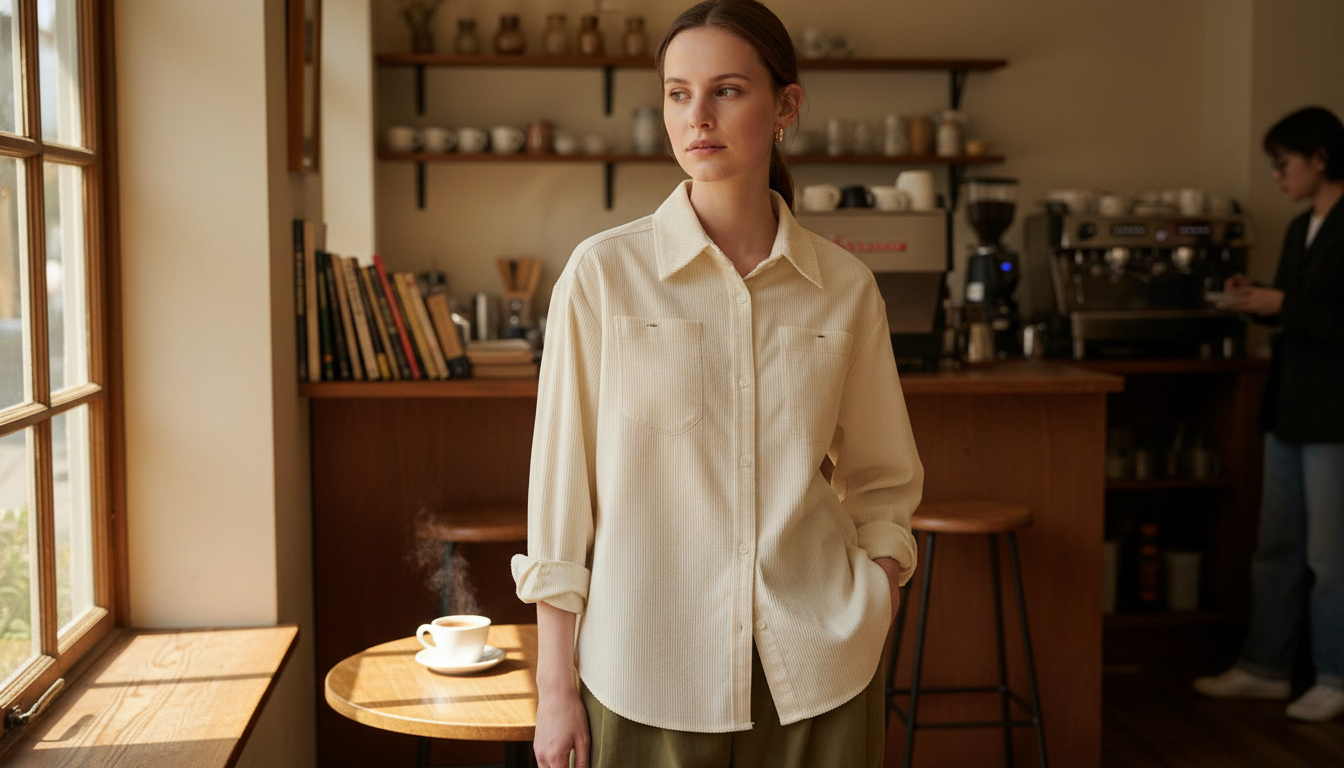 Women’s Cotton Corduroy Shirt: Long Sleeve Layering