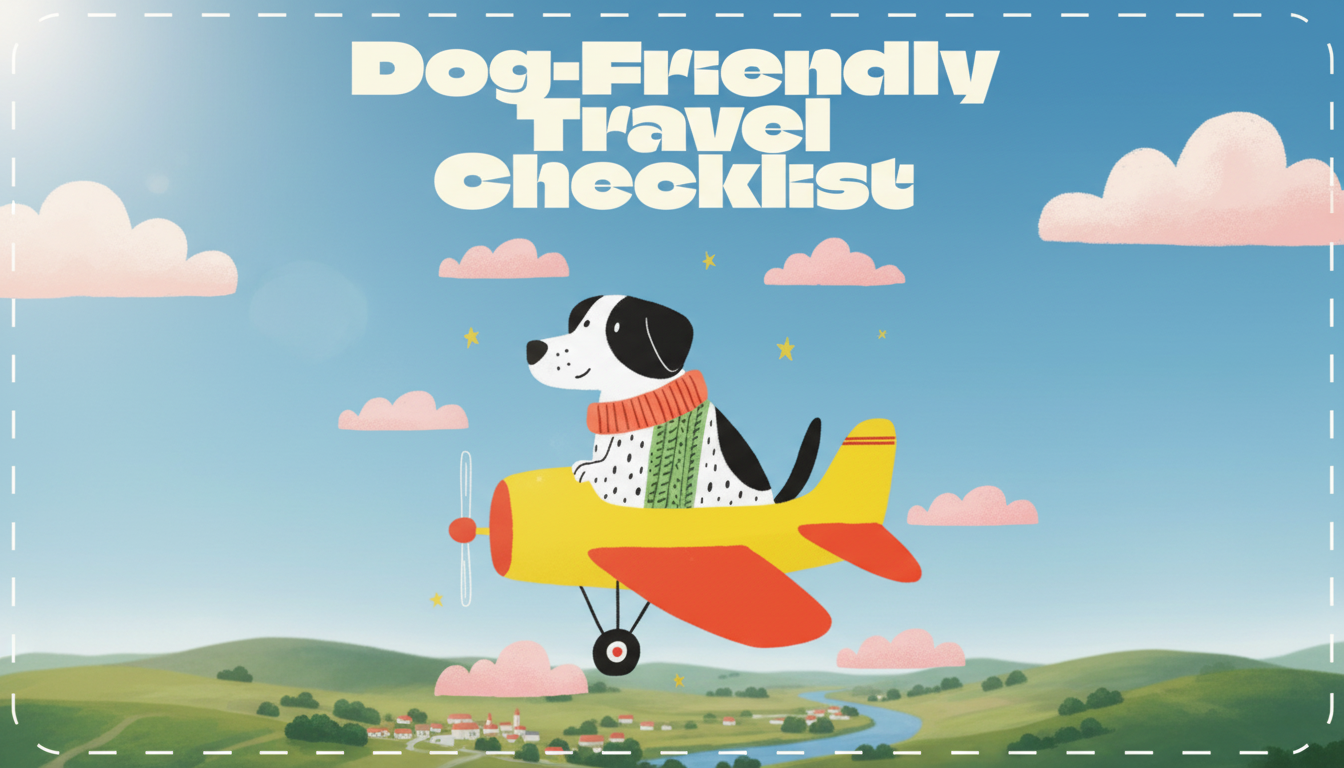 Dog Travel Checklist Planner (Printable + Digital)