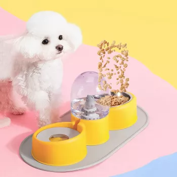 Automatic Double Bowl for Dogs & Cats: Less Mess